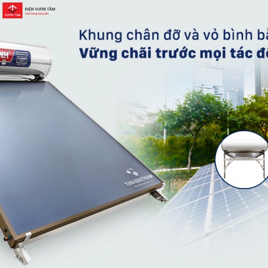 Máy nước nóng NLMT tấm phẳng Platinum 220L
