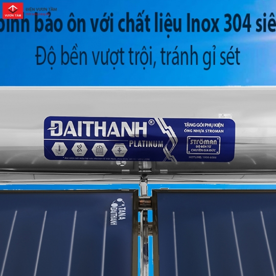 Máy nước nóng NLMT tấm phẳng Platinum 300L