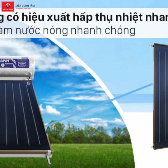 Máy nước nóng NLMT tấm phẳng Platinum 150L