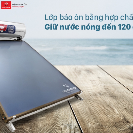 Máy nước nóng NLMT tấm phẳng Platinum 220L