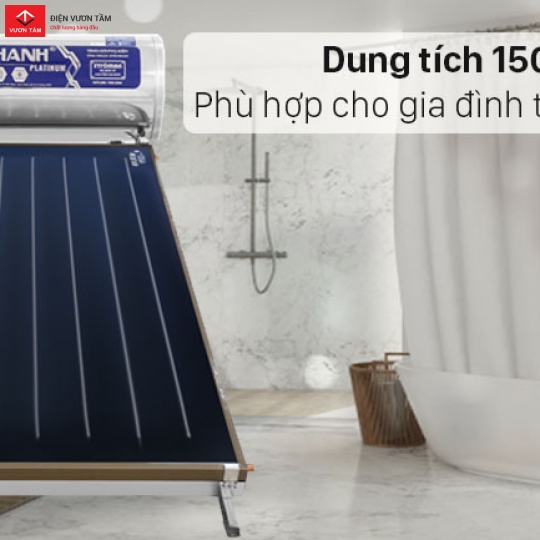 Máy nước nóng NLMT tấm phẳng Platinum 150L